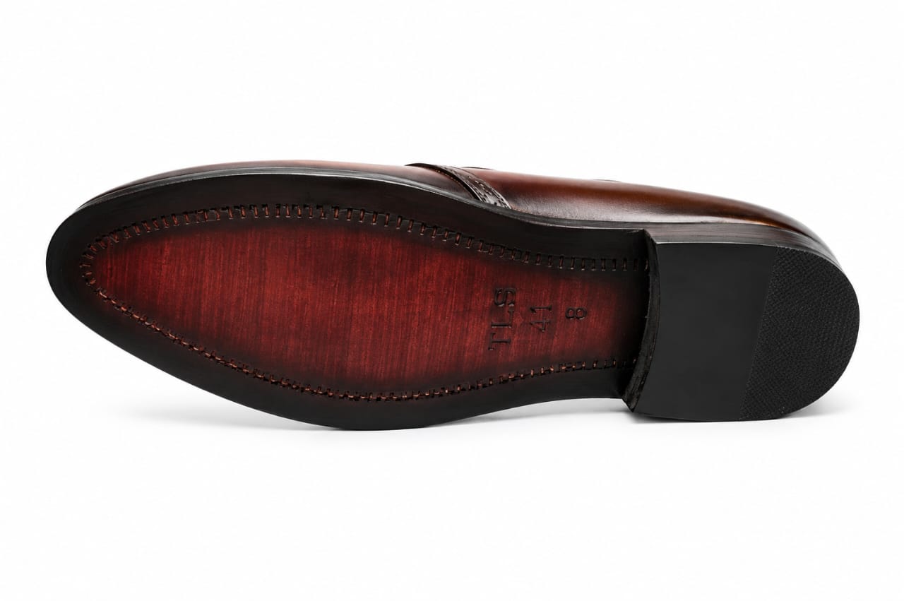 Classic Genuine Leather Loafers – Khussa Style Slip-On (Comfort Fit)