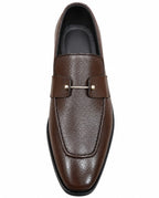 Premium Brown Leather Horsebit Loafers for Men – Handmade Genuine Leather|TLS