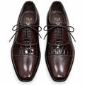 Premium Dark Brown Leather Lace up  Oxford Shoes for Men – Handmade Genuine Leather | TLS