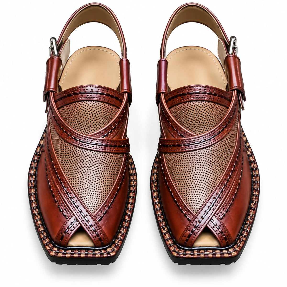 Balochi Narozi Chappal – Handmade Traditional Leather Chappal (Customized)