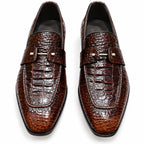 Premium Croc Leather Loafer Boots for Men – Handmade Genuine Leather | TLS
