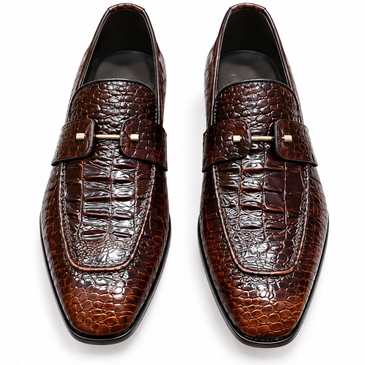 Premium Croc Leather Loafer Boots for Men – Handmade Genuine Leather | TLS