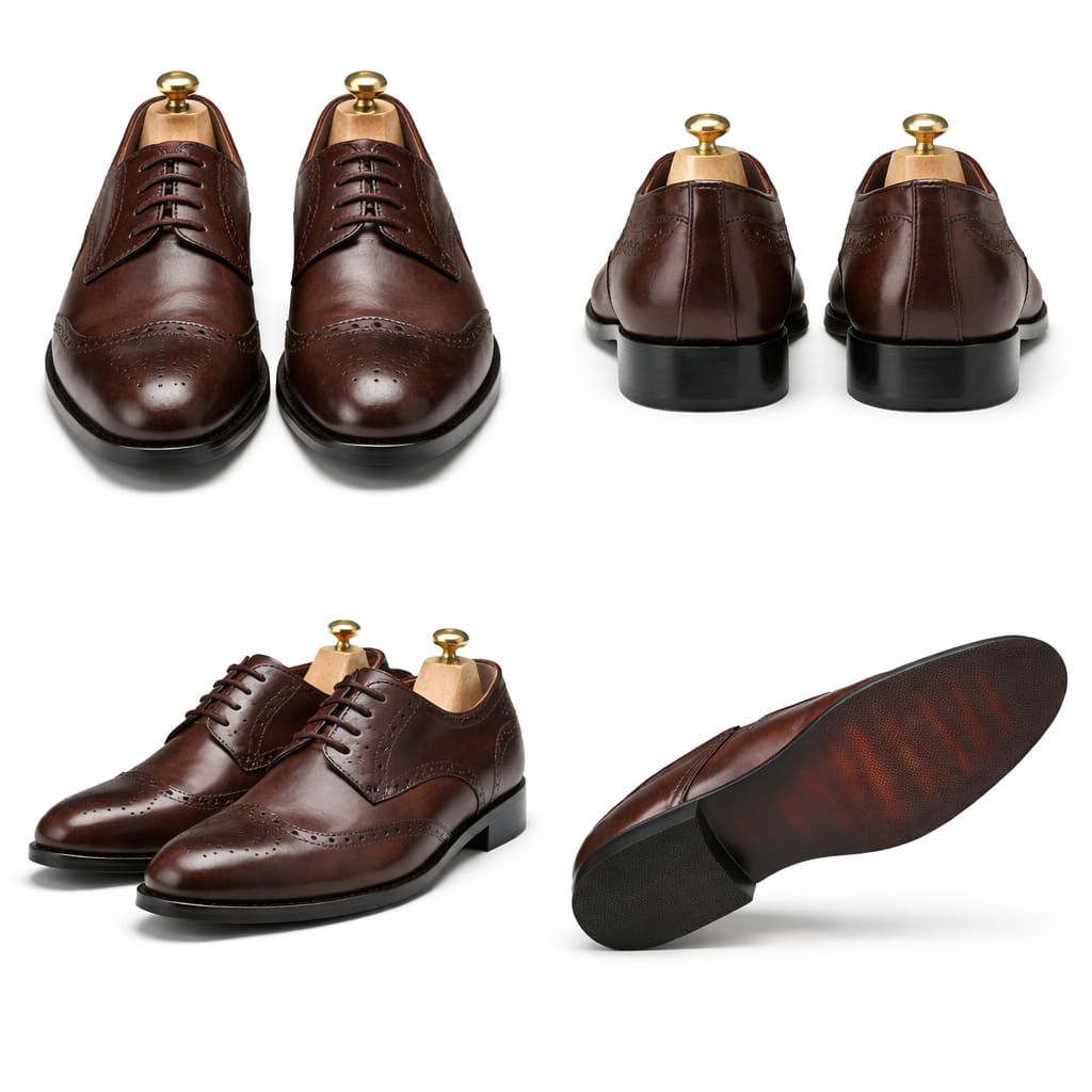 Men’s Oxford Shoes – Genuine Leather Formal Dress Shoes (Handmade Premium)