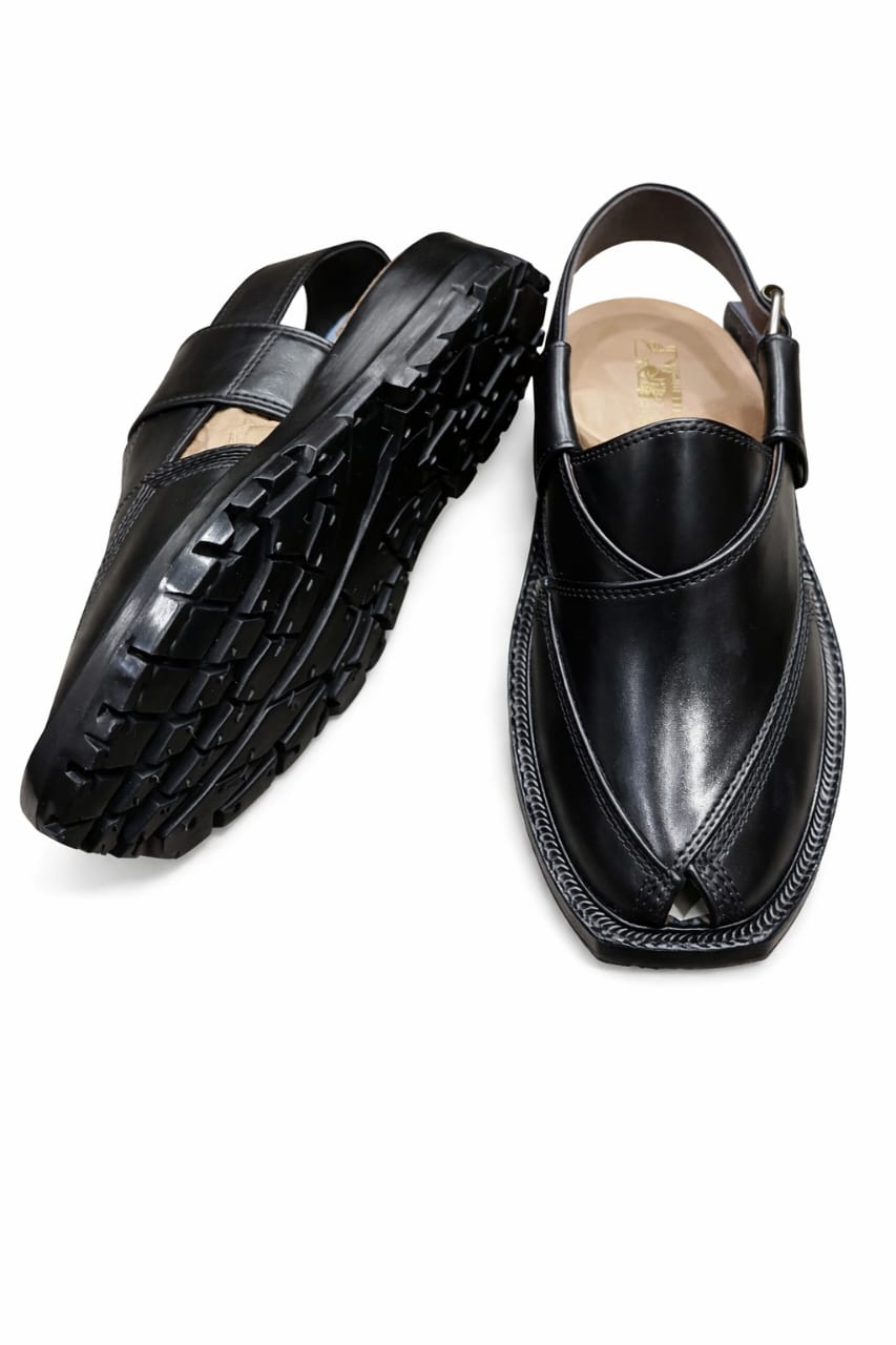 Peshawari Narozi Chappal – Genuine Leather Double Sole (Handmade)