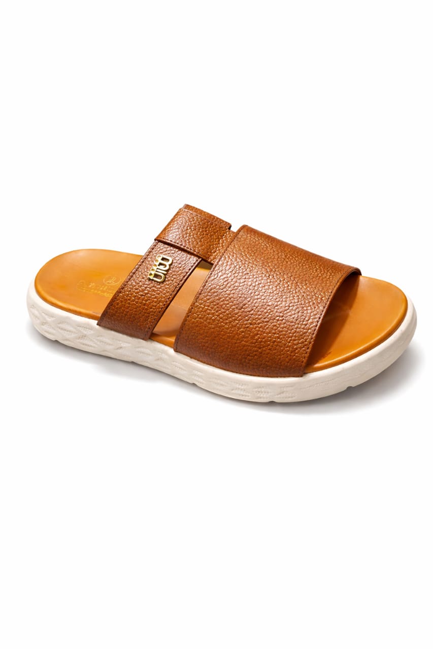Premium Leather Slippers – Soft Cushion Comfort (Daily Wear)