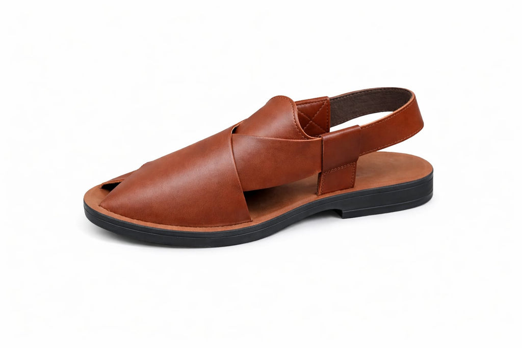 Premium Urban Peshawari Chappal – Rubber Folding Medicated Sole (Comfort Fit)