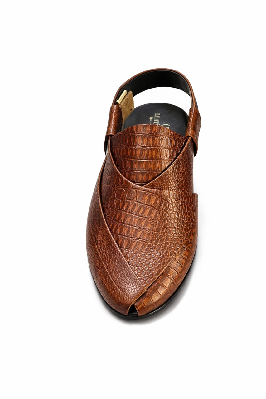 Premium Handmade Urban Peshawari Crocodile Chappal – 100% Genuine Leather