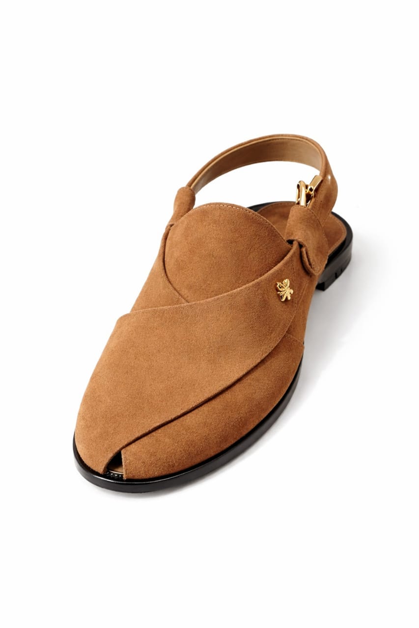 Premium Suede Leather Peshawari Chappal – Handmade Comfort Fit