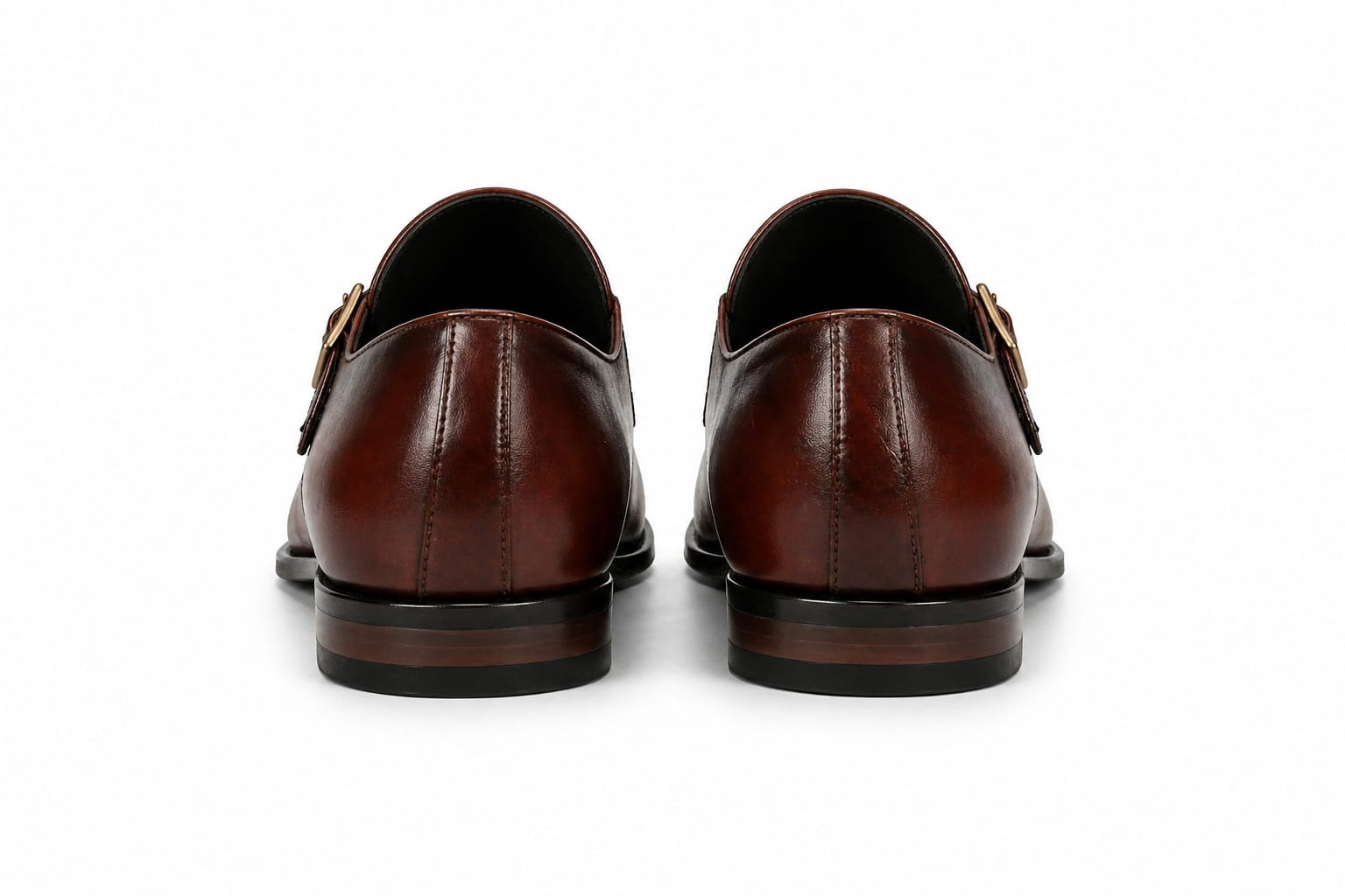 Premium Double Monk Strap Shoes – Genuine Leather (Formal Wear)