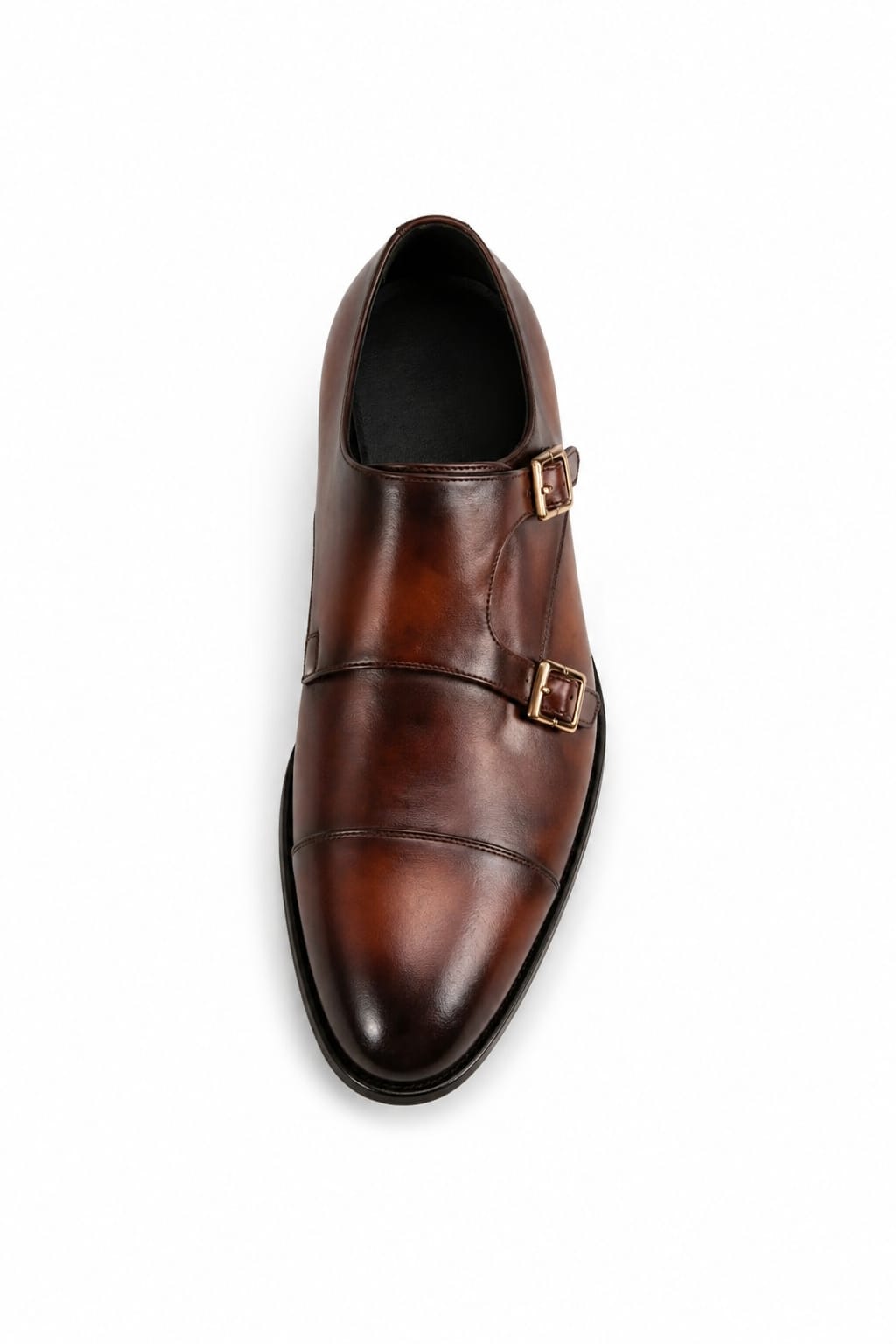 Premium Double Monk Strap Shoes – Genuine Leather (Formal Wear)