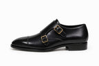 Premium Double Monk Strap Shoes – Genuine Leather (Formal Wear)