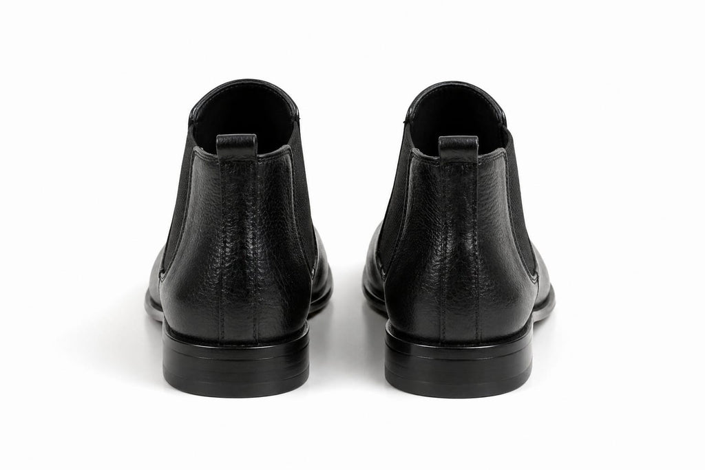Chelsea Leather Boots for Men – Textured Premium Slip-On (Classic & Modern Style)