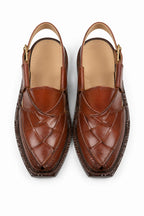 Peshawari Cut Style Narozi Chappal – Genuine Leather Double/Single Sole (Handmade)