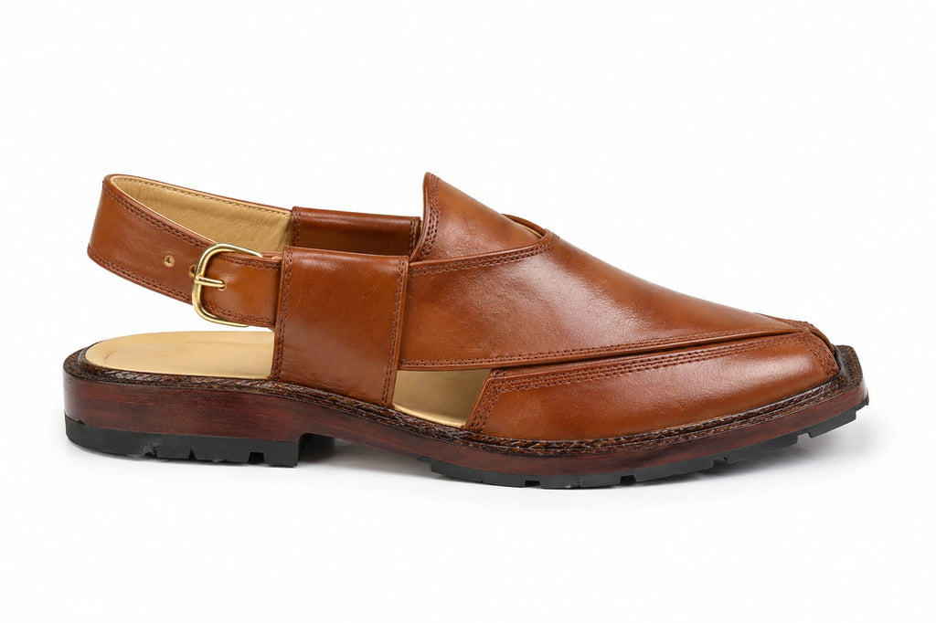 Peshawari  Narozi Chappal – Genuine Leather Double/Single Sole (Handmade)