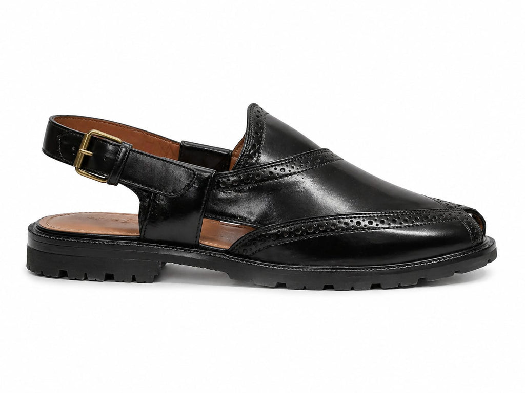 Peshawari Extra Stitch Narozi Chappal – Genuine Leather Double/Single Sole (Handmade)