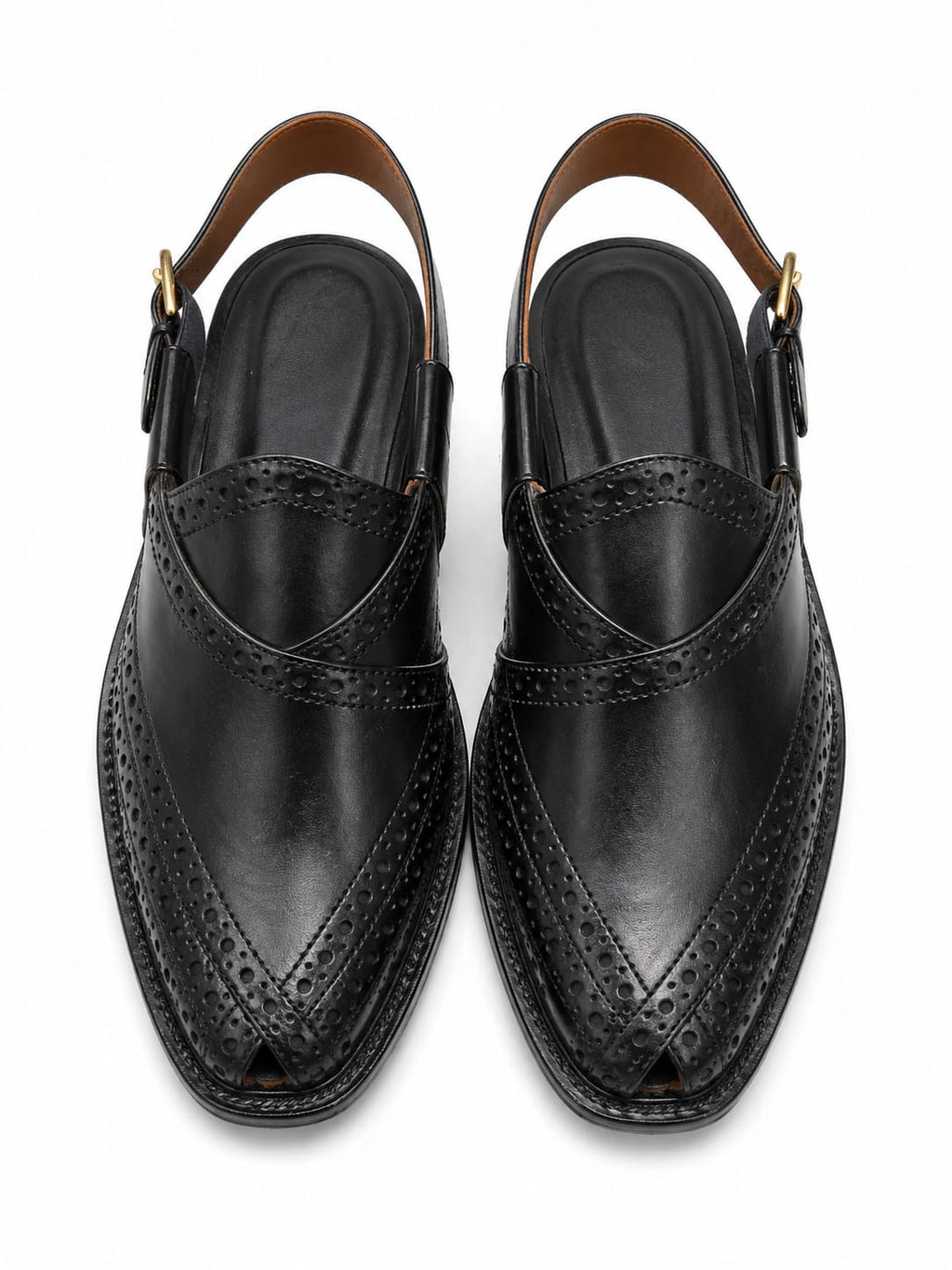 Peshawari Extra Stitch Narozi Chappal – Genuine Leather Double/Single Sole (Handmade)
