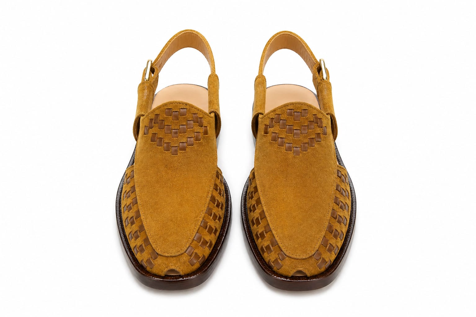 Premium Suede Leather Peshawari Chappal – Handmade Comfort Fit