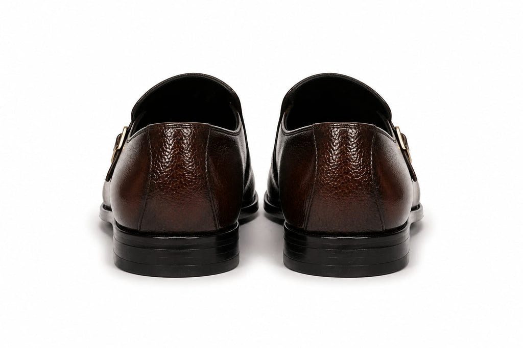 Premium Single Monk Strap Shoes – Genuine Leather (Formal Wear)