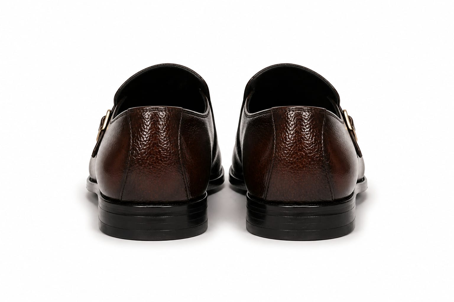 Premium Single Monk Strap Shoes – Genuine Leather (Formal Wear)