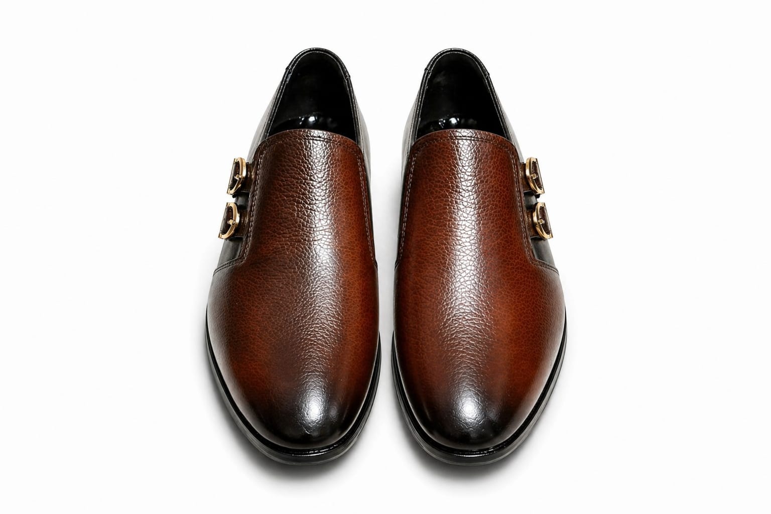 Premium Single Monk Strap Shoes – Genuine Leather (Formal Wear)