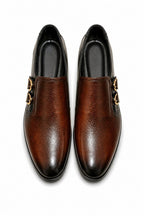 Premium Single Monk Strap Shoes – Genuine Leather (Formal Wear)