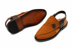 Premium Suede Leather Peshawari Chappal – Handmade Comfort Fit