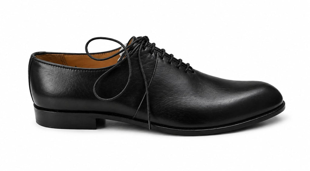 Premium Plain Toe Oxford Shoes – 100% Genuine Full Grain Leather (Leather Sole)