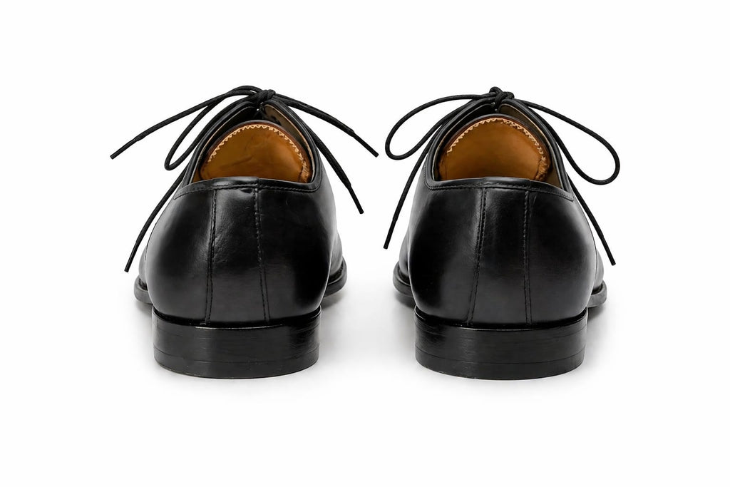 Premium Plain Toe Oxford Shoes – 100% Genuine Full Grain Leather (Leather Sole)