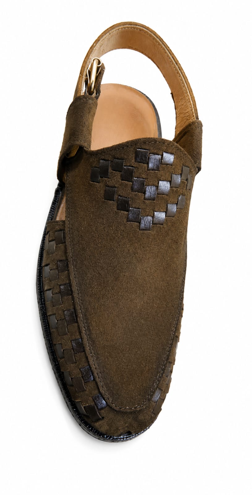 Premium Suede Leather Peshawari Chappal – Handmade Comfort Fit
