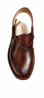Peshawari Narozi Chappal – Genuine Leather Single Sole (Handmade)