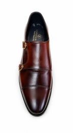 Premium Double Monk Strap Shoes – Genuine Leather (Formal Wear)