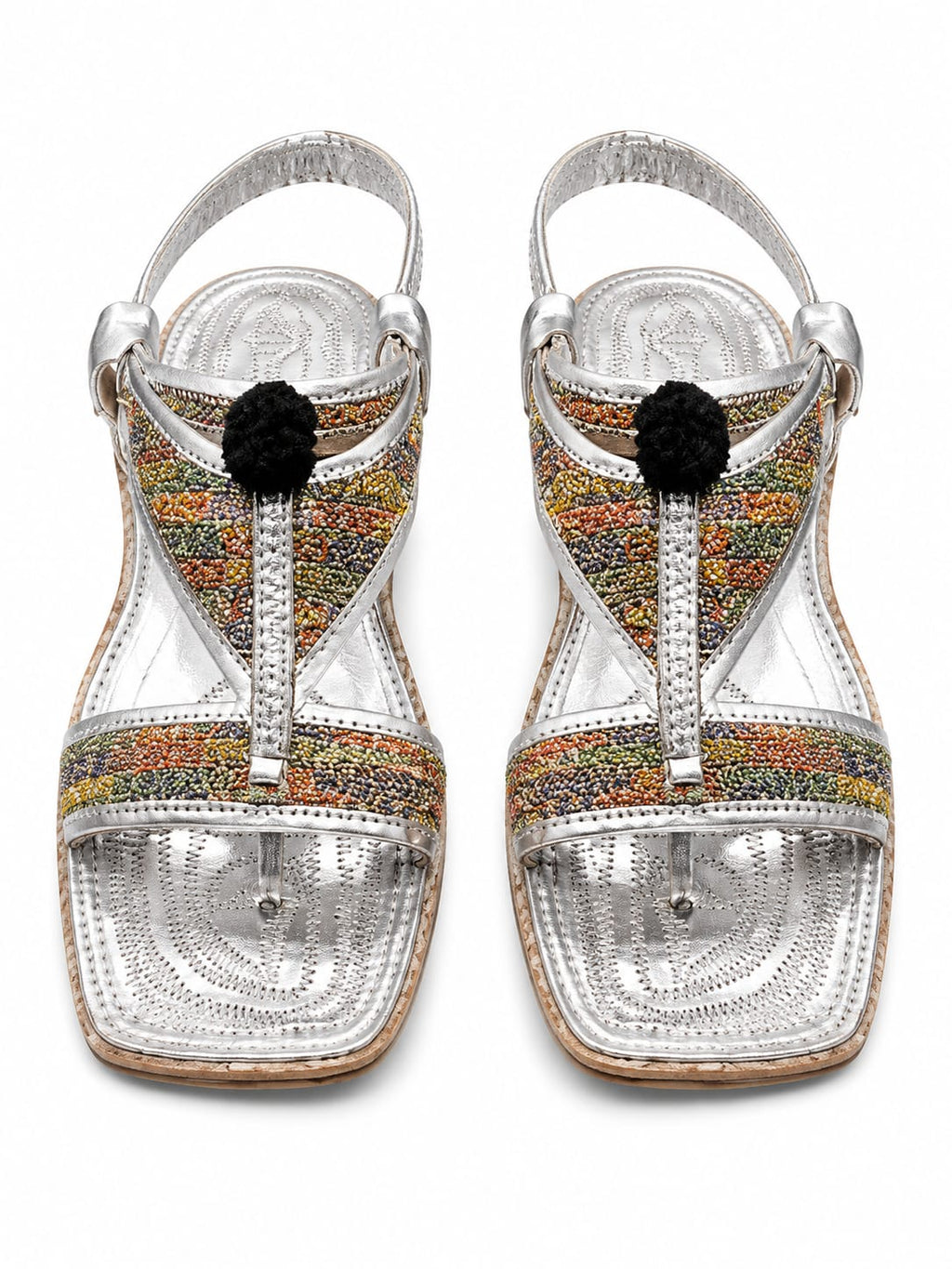 Fancy Kohati Multi Tilla Kheri – Handmade Traditional Leather Sandal