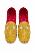 Khussa Tilla Fancy Leather (Customized)– Gold & Silver Embroidery (Premium Handmade)