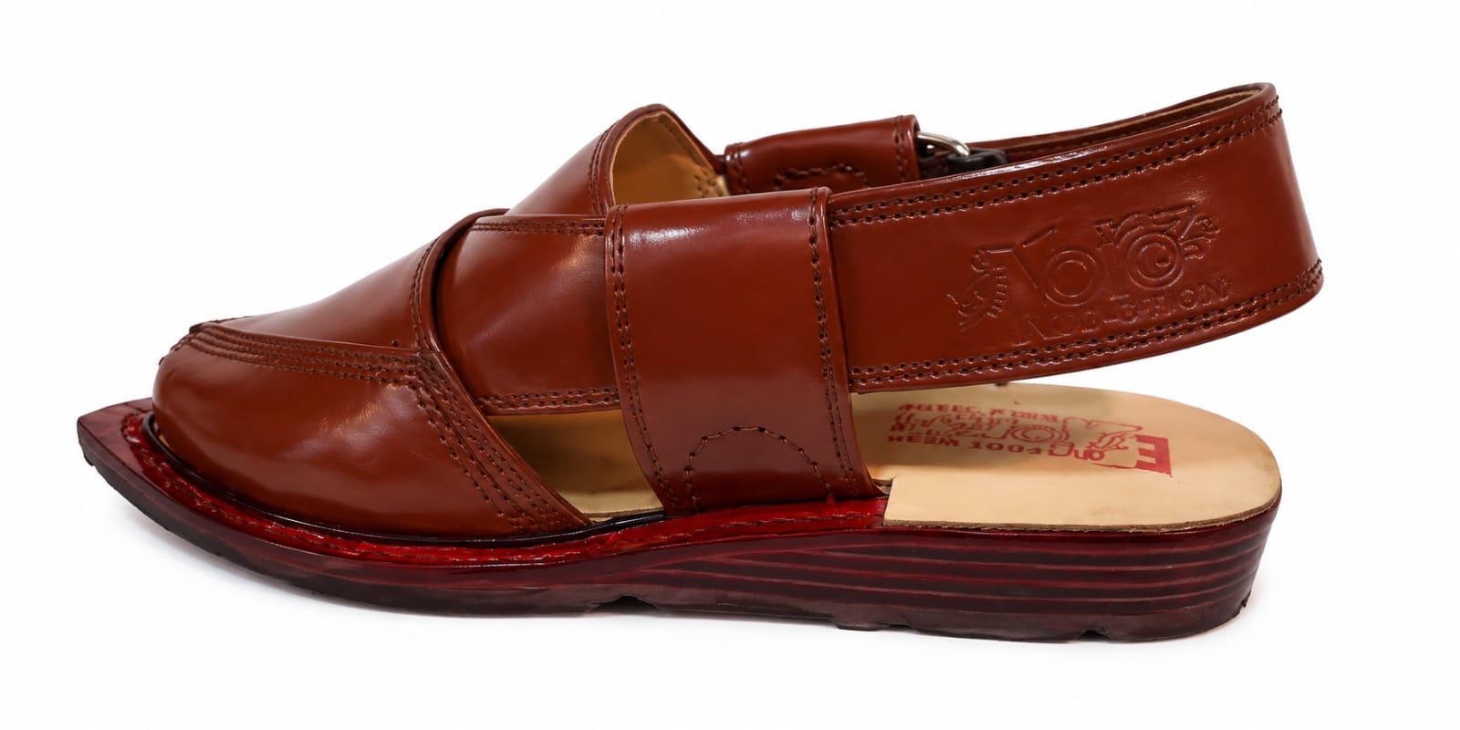 Peshawari Narozi Chappal – Genuine Leather Double Sole (Handmade)