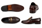 Premium Horsebit Snake-Embossed Leather Loafers