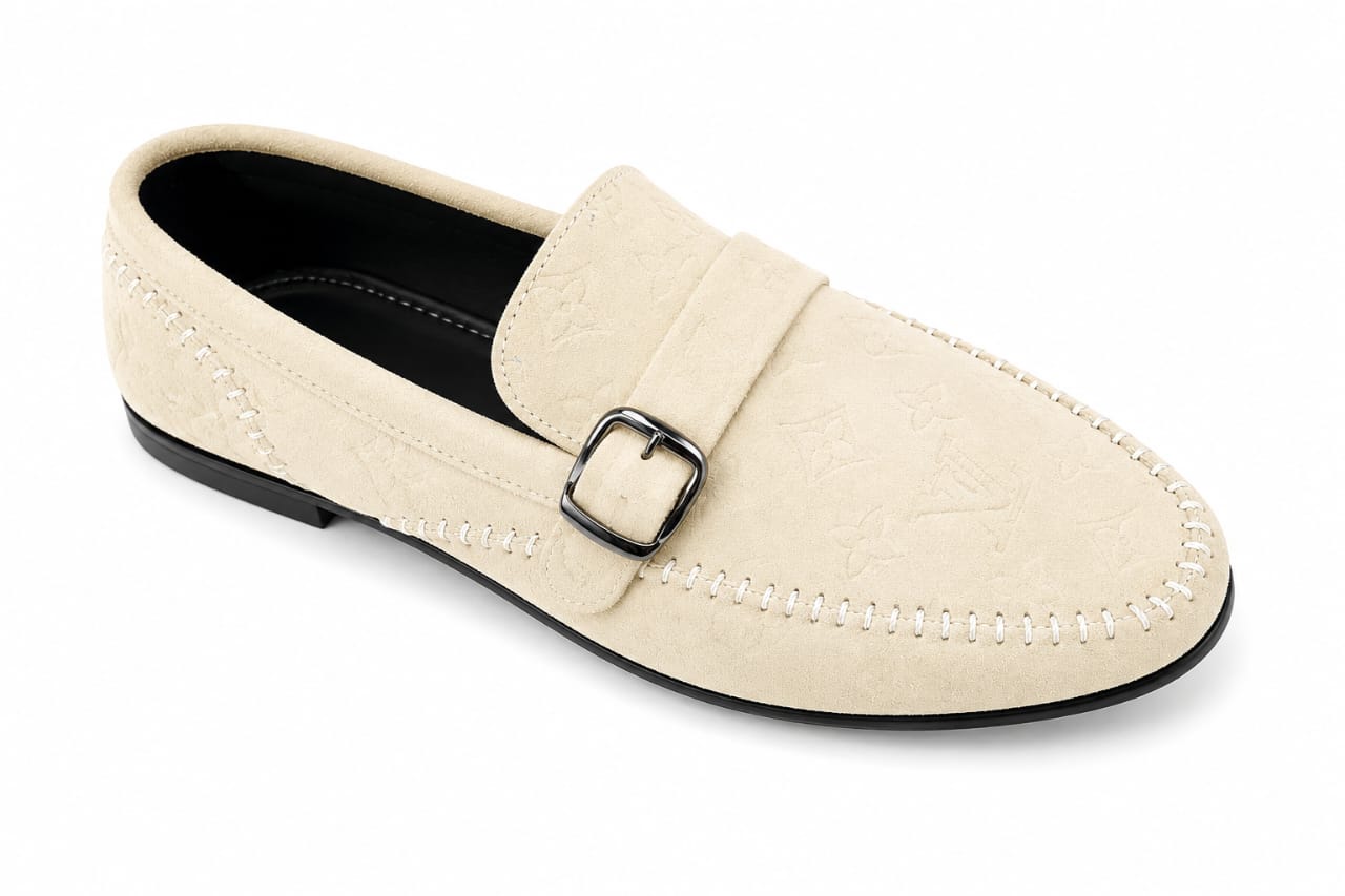 Premium Tan Suede Driving Loafers – Handcrafted Casual Slip-On Shoes for Men