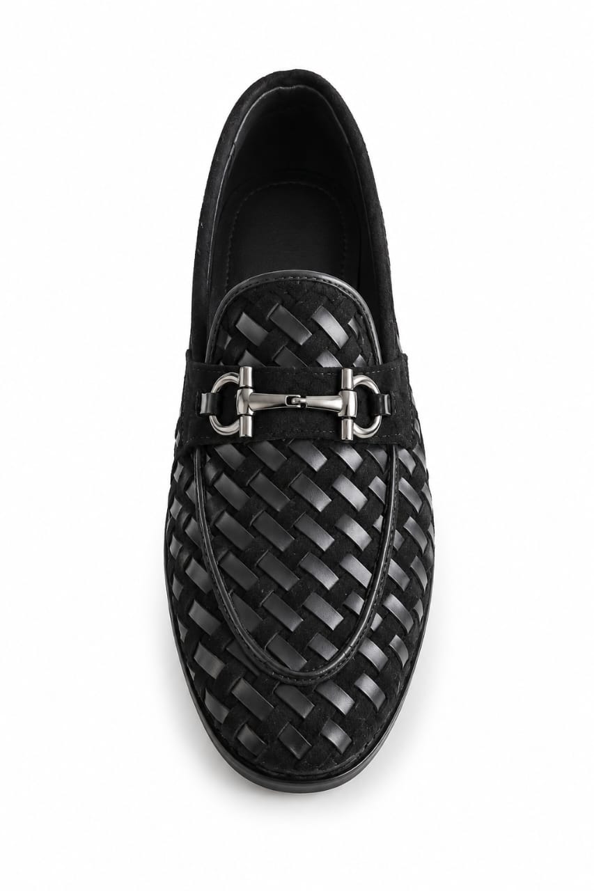 Premium Handwoven Suede Leather Loafers – Tassel Design Slip-On (Comfort Fit)