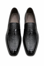 Premium  Embossed Leather Penny Loafers for Men – Handmade Genuine Leather | TLS