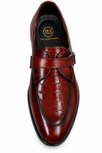 Midnight Python Leather  Monk Strap Shoes – Genuine Leather (Formal Wear)