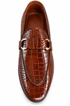 Luxury Croc-Embossed Tassel Leather Loafers – Handcrafted Premium Slip-On Shoes for Men