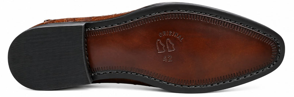 Premium Croc Leather Chelsea Boots for Men – Handmade Genuine Leather | TLS